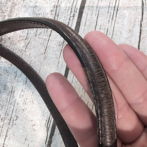 Coach Brown Pebbled Leather Double-Zip Shoulder Bag Madison Bag Women’s One Size - Picture 11 of 12